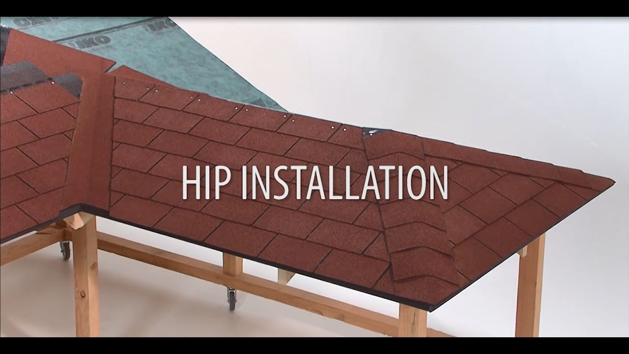 Installing hips on shingles roof