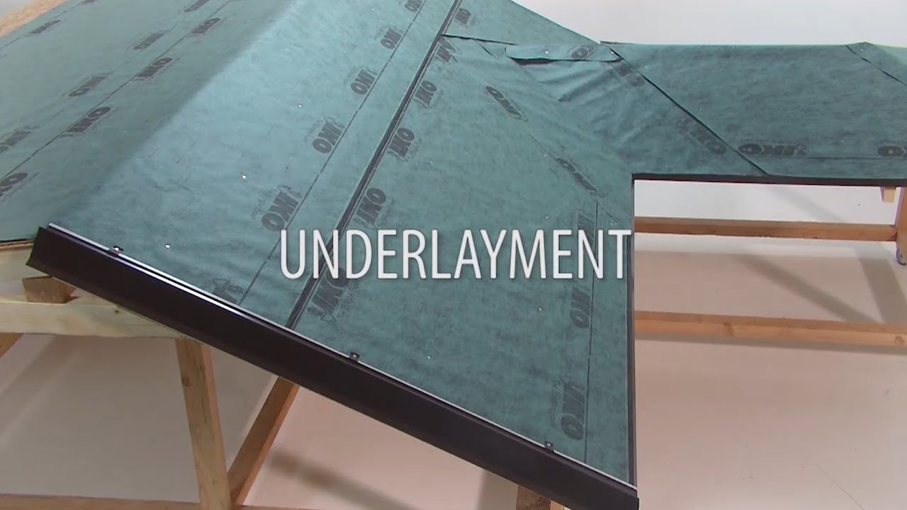Installing underlayment for roof shingles