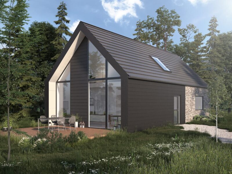 SCG Eaves Panel Half-Lining with ventilation 1200 x 600 x 4 mm in white