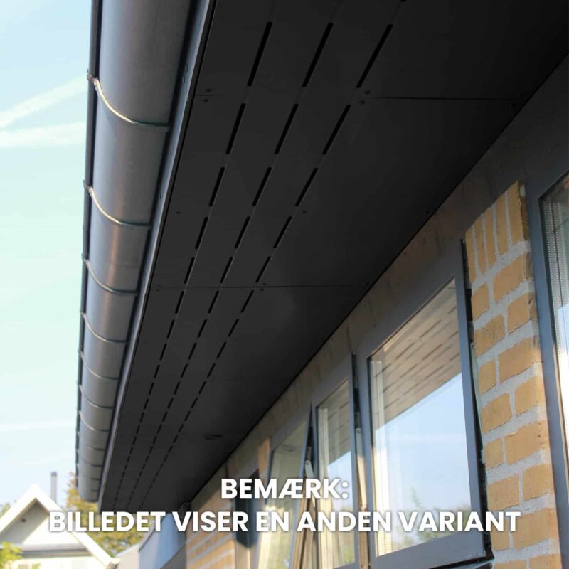 SCG Eaves Panel Capsule with ventilation & net 1200 x 600 x 4 mm in black