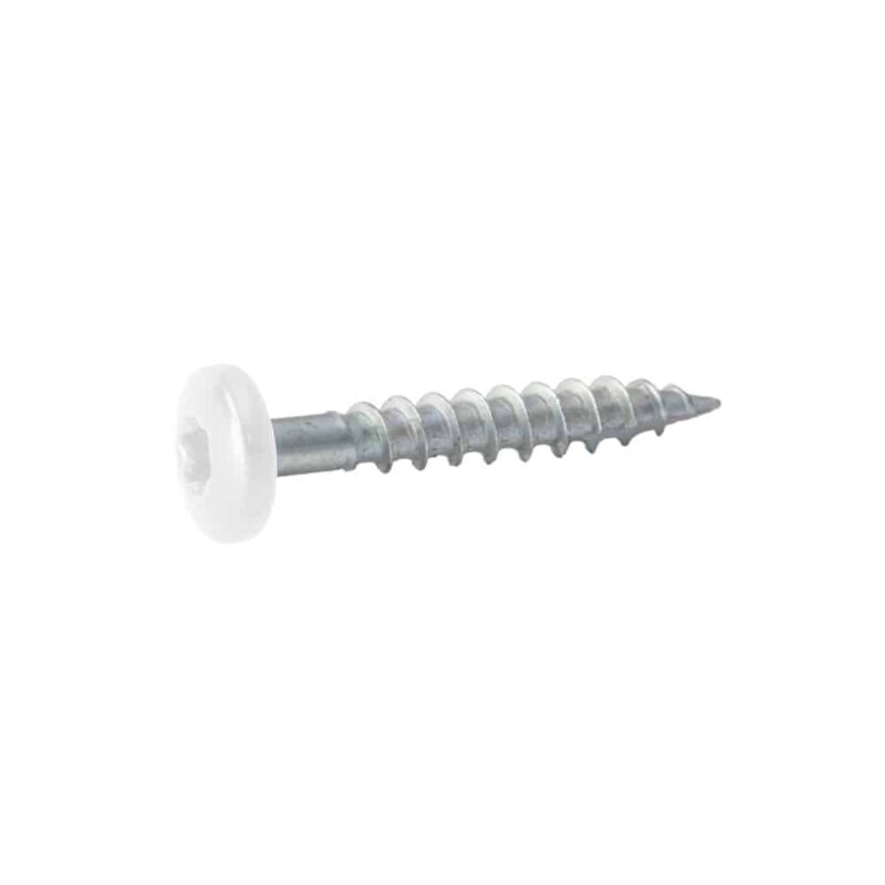 Facade screws 4,3 x 28 mm in white (100 pcs.)
