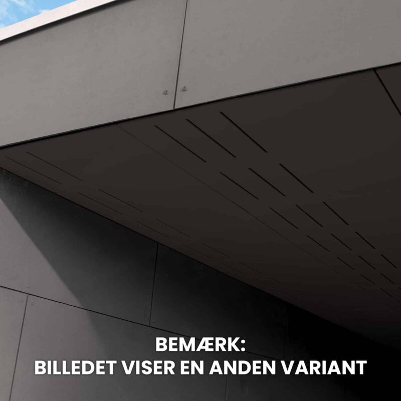 SCG Eaves Panel Capsule with ventilation & net 1200 x 600 x 4 mm in black