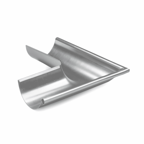 Plannja Gering udvendig 90° 125 mm i Silver stål
