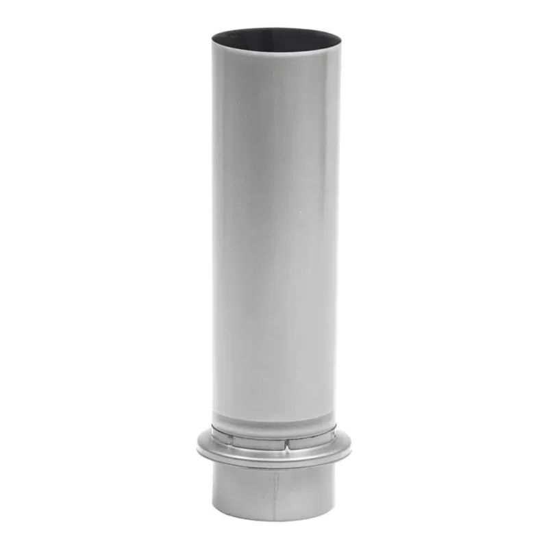 Plannja skydestykke med krave 90 mm i Silver stål Plannja skydestykke med krave 75 mm i Silver stål