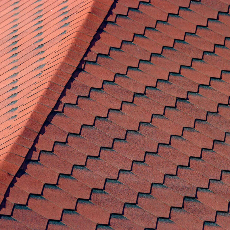 IKO Armourshield tagshingles Teglrød
