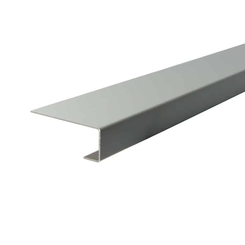 Enkel endekant 16 x 45 x 2500 mm Sort