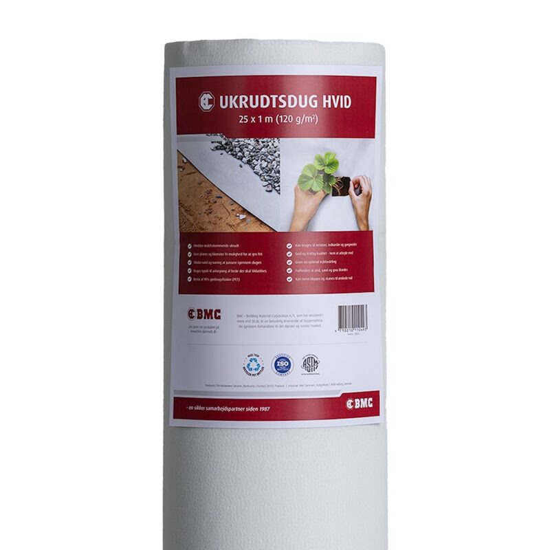 BMC Ukrudtsdug 120g 1 x 25 m Hvid