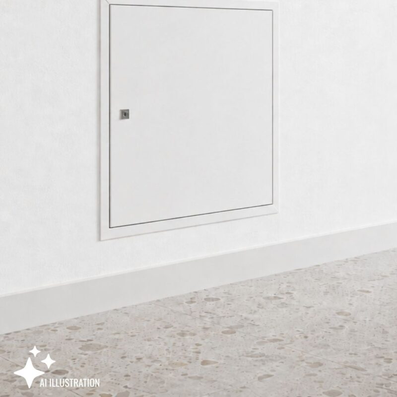 Standard inspektionslem i stål 200 x 200 mm 2 Standard inspektionslem i stål 200 x 200 mm