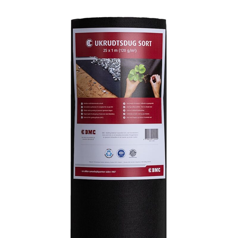 BMC Ukrudtsdug 120g 1 x 25 m Sort