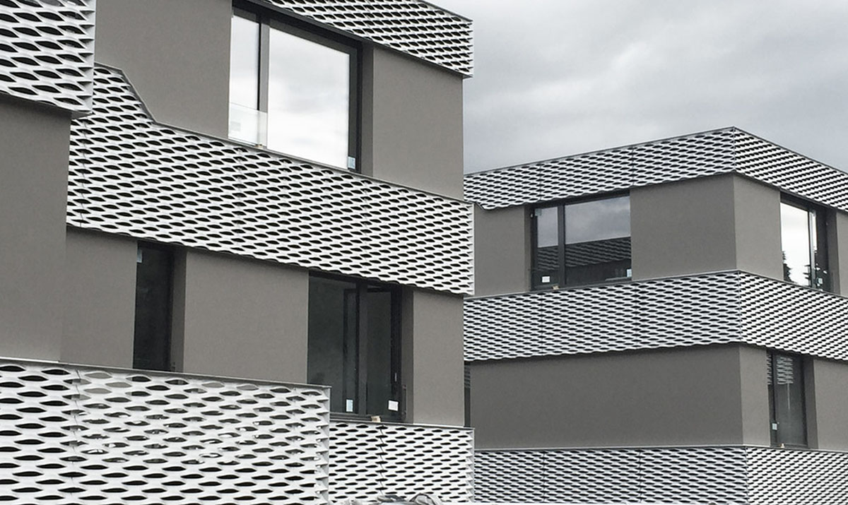 straekmetal som facade stor