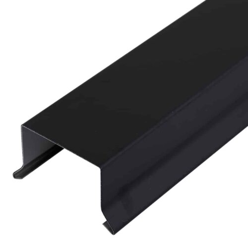 Sternkapsel 36 mm m/lige kant sort
