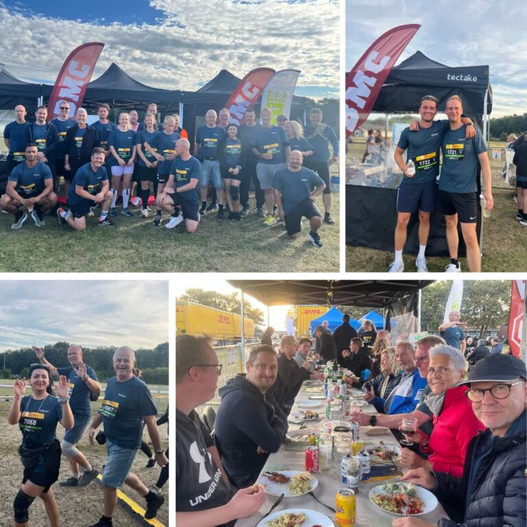 Fællesskab og stærke præstationer ved DHL Stafetten 2026 2 Linkedin collage 1080x1080 1